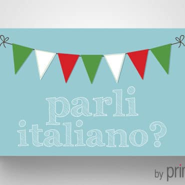 Επαγγελματική κάρτα καθηγητού Ιταλικών